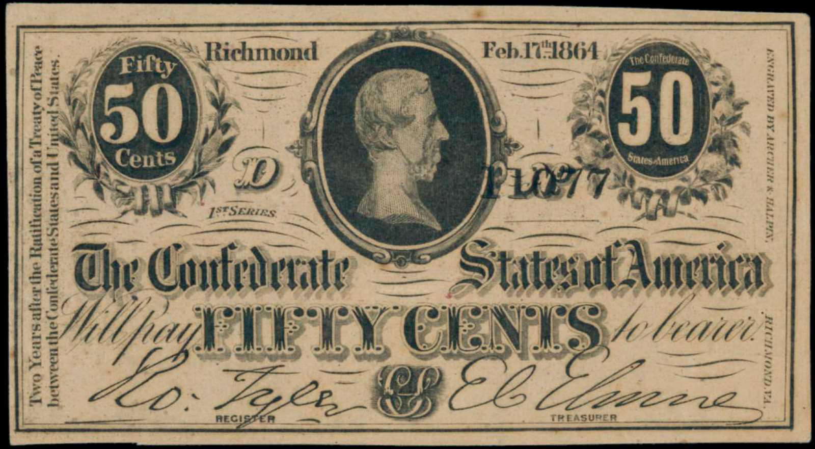Confederate state money